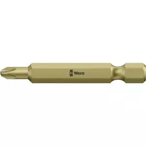 Screwdriver Bit Wera 851/4 RH PH 2 - Extra Hard Tool Steel, Phillips PH2, 1/4" hex