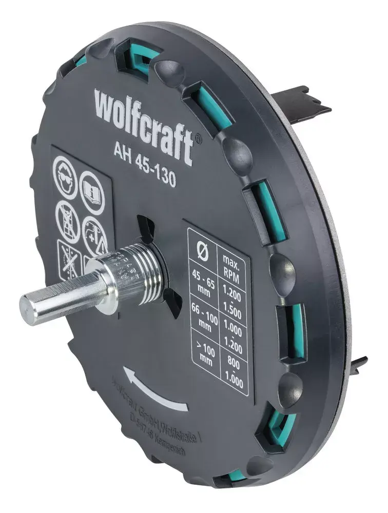 Regulējama caurumu zāģis Wolfcraft 1 AH 45-130 Photo 2