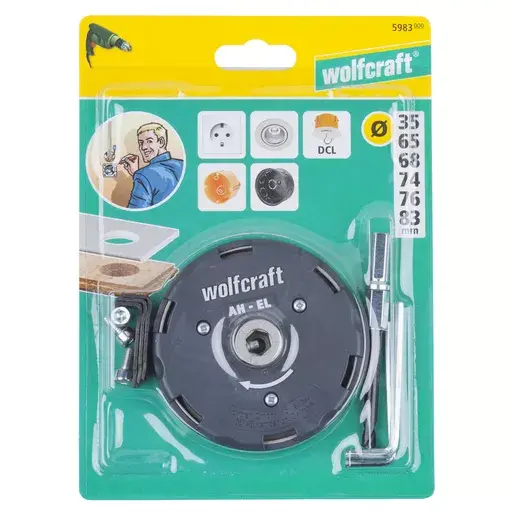 Circle cutter drill bit Wolfcraft 5983000 Photo 13