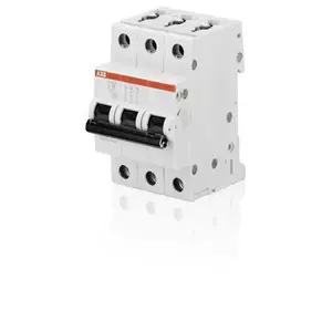 ABB S203-C20 3-Pole Miniature Circuit Breaker, 20A, 440V
