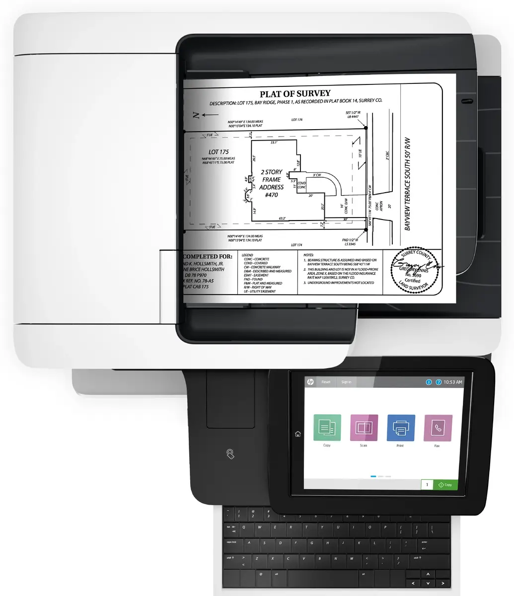 HP LaserJet Enterprise Flow MFP M528z daudzfunkciju printeris Photo 5