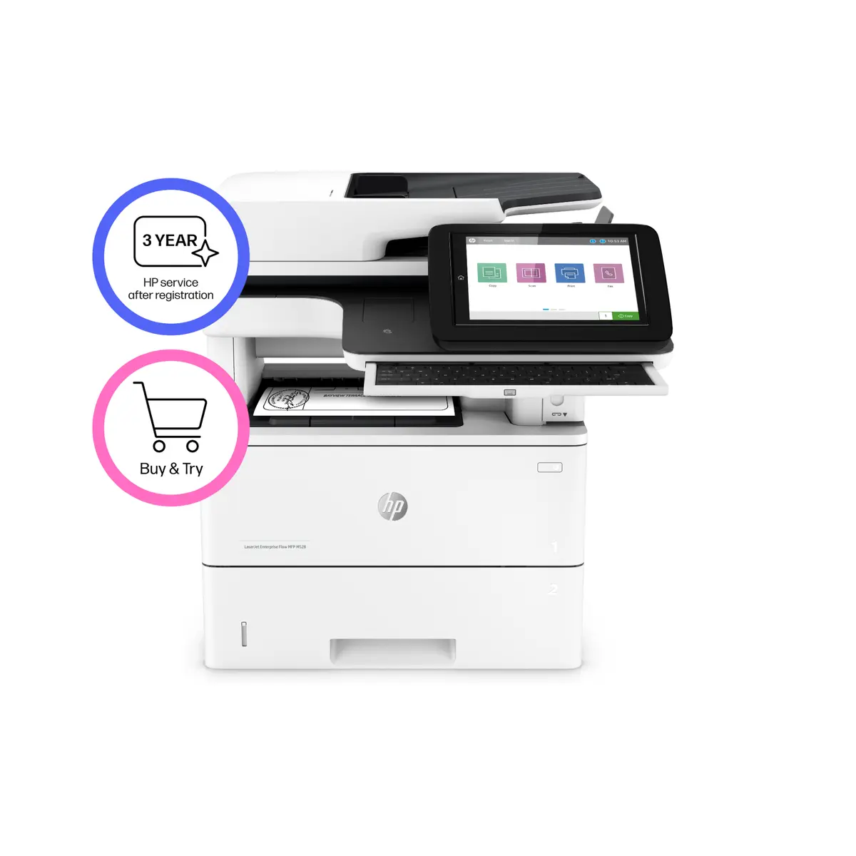 HP LaserJet Enterprise Flow MFP M528z daudzfunkciju printeris Photo 19