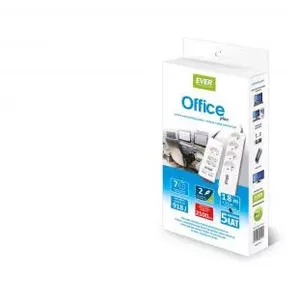 Surge Protector Ever OFFICE PLUS White 7 AC outlets