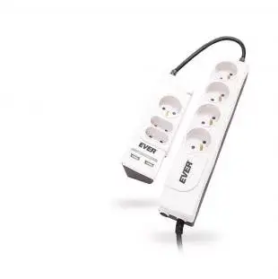 Surge Protector Ever OFFICE PLUS White 7 AC outlets Photo 2