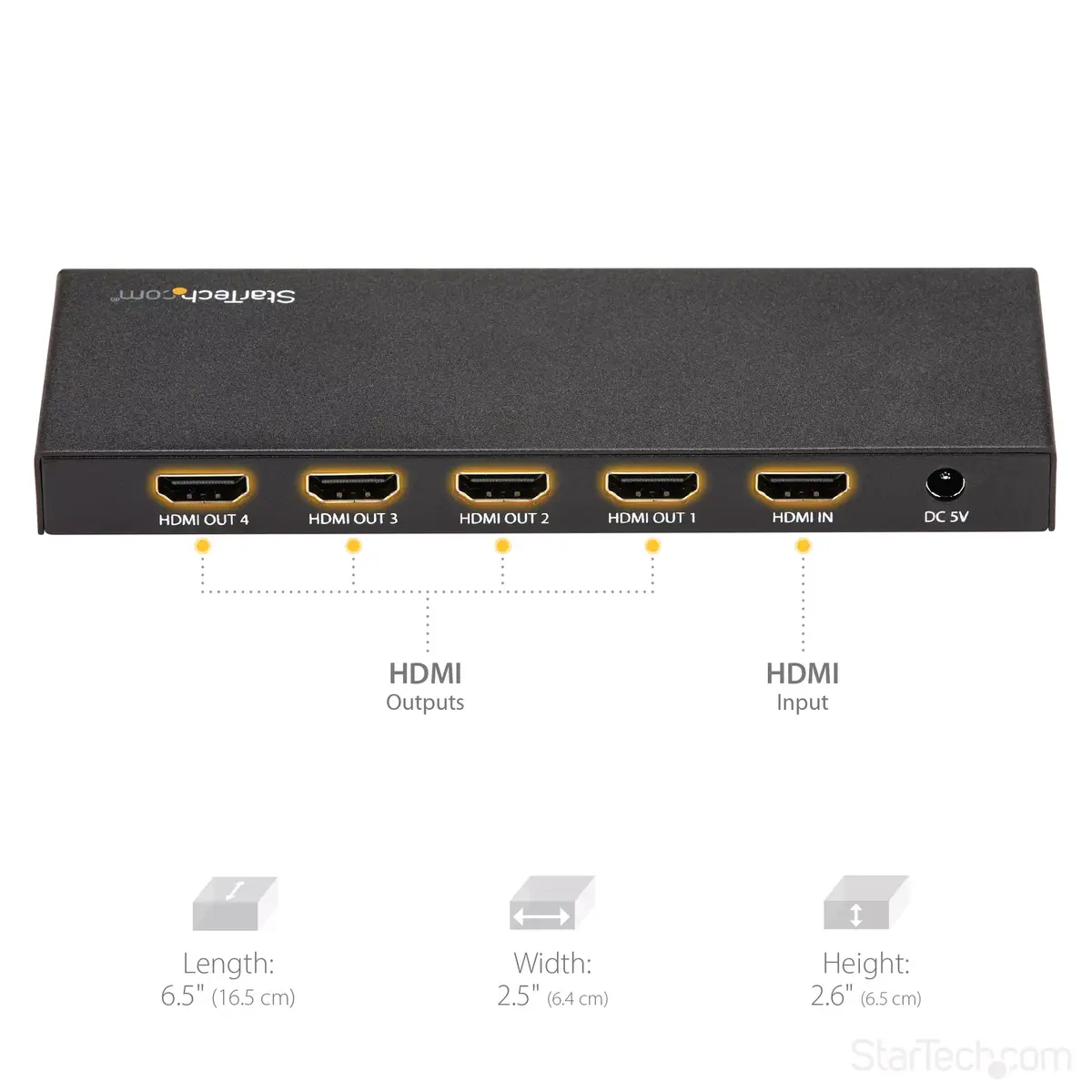HDMI Splitter StarTech.com 4-Port HDMI Splitter 4K 60Hz Photo 10