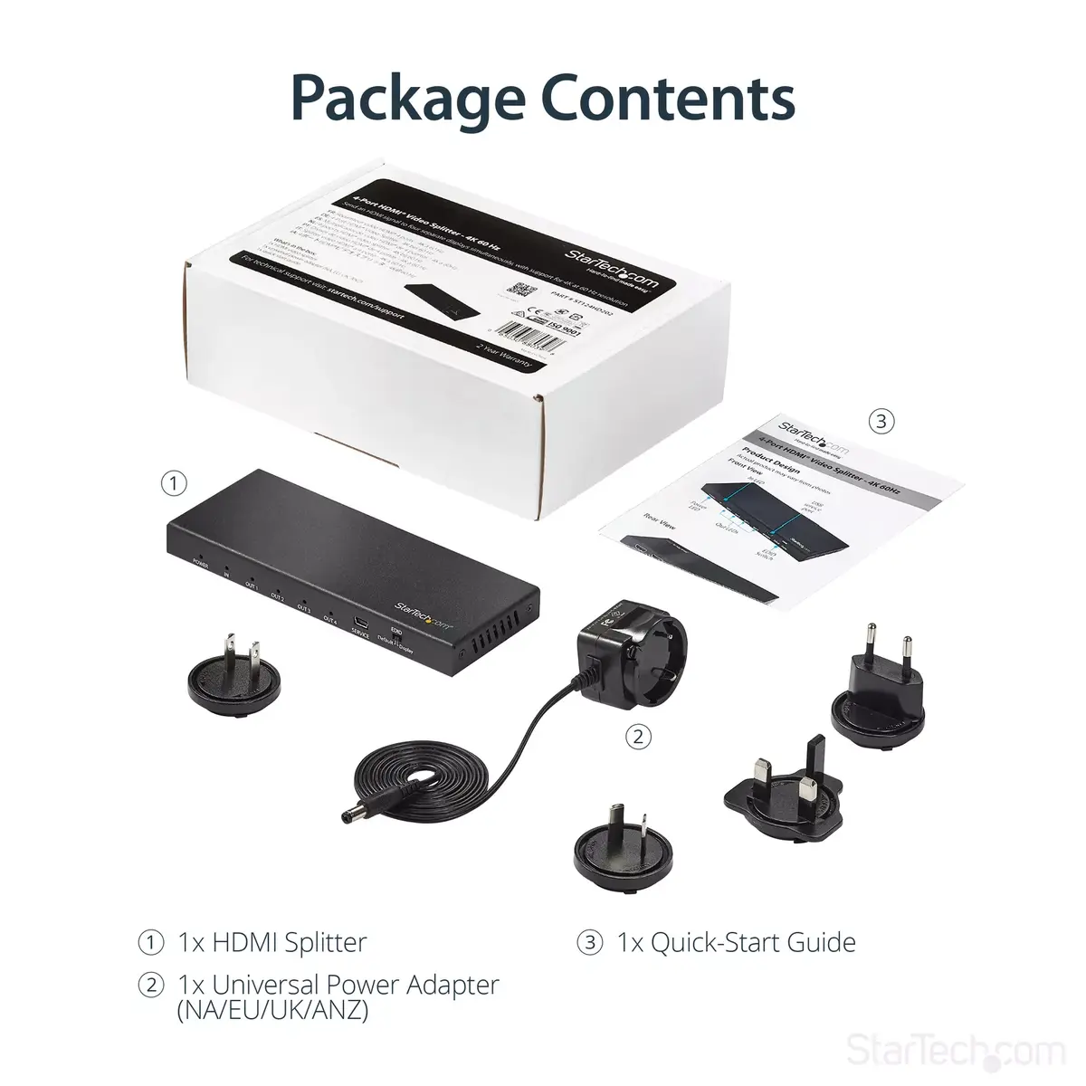 HDMI Splitter StarTech.com 4-Port HDMI Splitter 4K 60Hz Photo 12