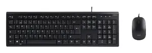 Deltaco TB-700 Wired USB Full-size Keyboard and Mouse Kit Nordic Layout Black