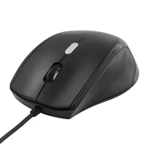 Deltaco MS-774 Biroja vadu pele Labās rokas USB Type-A Optiskā 2400 DPI Melna 3 pogas Rullītis