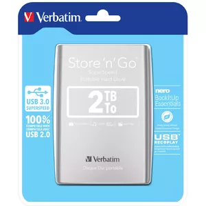 Portable Hard Drive Verbatim 2TB USB 3.0 V53189