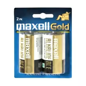 Одноразовая батарейка MAXELL LR14 (C) щелочная 1.5 В, 2 шт., блистер