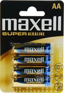 Maxell LR06 AA Super Alkaline sārma baterijas, 1.5V, 4 gab.