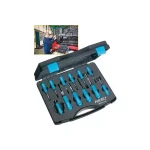 Connector Release Tool Set Hazet 4670-1/12, 12 pieces, hand tools for electrical connector disassembly