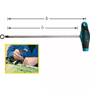 Hex Screwdriver Hazet 828-8 — Metric size 8, hand tool for hex screws