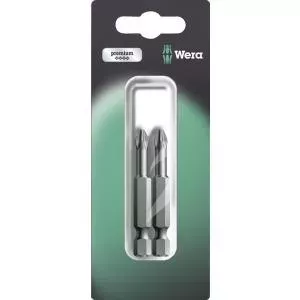 Screwdriver bit PH2 Wera 851/4 TZ SB SiS alloyed tool steel, toughened F 6.3, 2 pcs