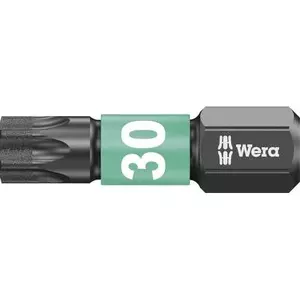 Screwdriver Bit Wera Impaktor T30 L25mm 1/4" diamond coated — Torx Impaktor T30, 25 mm