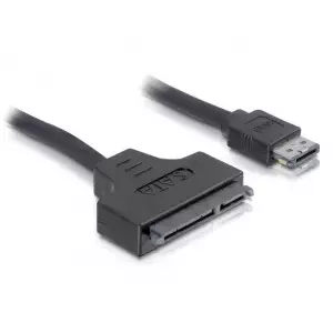 SATA cable DeLOCK ESATAP-100 0.5m Black