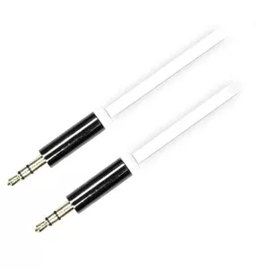 Audio Cable Deltaco AUD-102 0.5m 3.5mm White