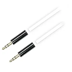 Audio Cable Deltaco AUD-102 0.5m 3.5mm White