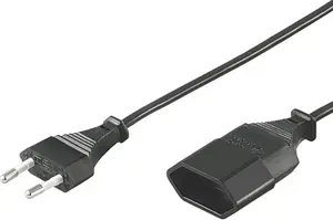 Deltaco DEL-109AD Power Cable CEE7/16 2 m Black