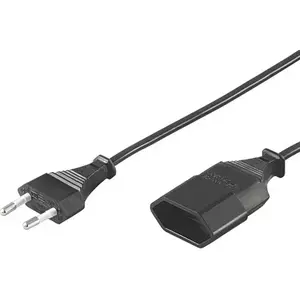Power Cable Deltaco DEL-109AE Black 3 m
