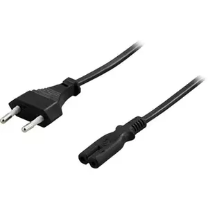 Сетевой кабель Deltaco DEL-109AN черный 5 м C7 разъем