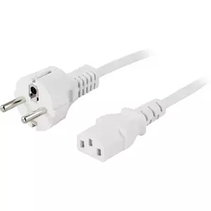 Power cable Deltaco DEL-109MV 2m CEE7/7 IEC C13