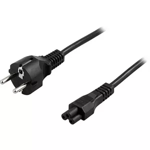 Power Cable Deltaco DEL-109N 2m CEE7/7 C5 Coupler