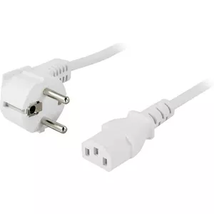 Power Cable Deltaco DEL-109V-50 0.5m CEE7/7 IEC C13