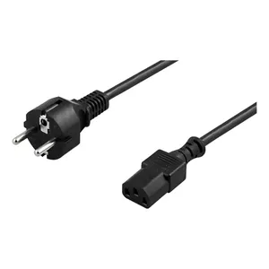 Силовой кабель Deltaco DEL-111N 10м CEE7/7 IEC C13