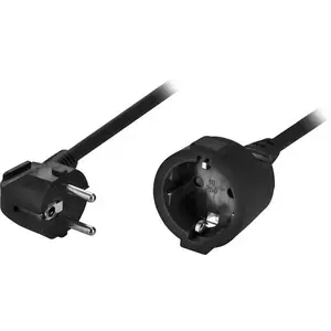 Силовой кабель Deltaco DEL-112B 2м CEE7/7 CEE7/4 черный