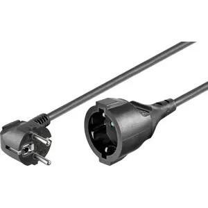 Power Cable Deltaco DEL-112E Black 10 m