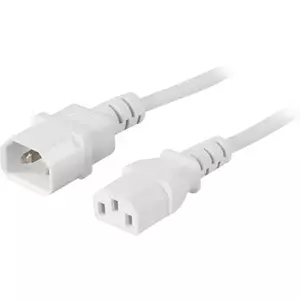 Power Cable Deltaco DEL-112V-50 0.5m C14 Coupler IEC C13