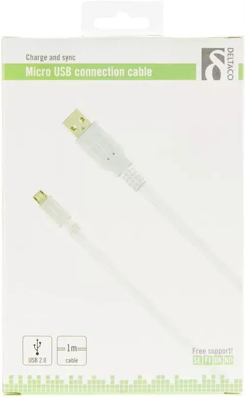 USB kabelis Deltaco MICRO-100 Photo 2