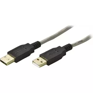 USB кабель Deltaco USB2-8-K 2м USB 2.0 Бежевый Черный