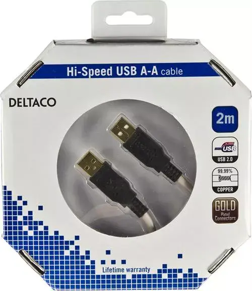 USB кабель Deltaco USB2-8-K Photo 3