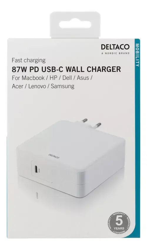 Зарядное устройство Deltaco USBC-AC117 Photo 3