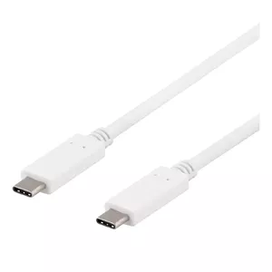 USB Cable Deltaco USBC-1407 1m White