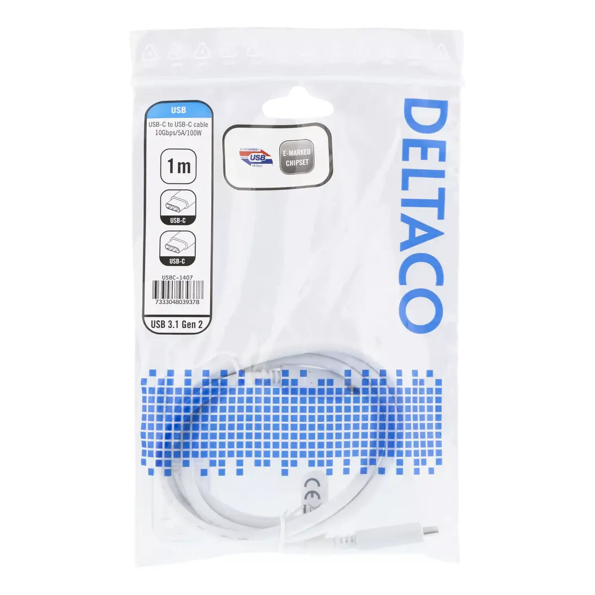 USB Cable Deltaco USBC-1407 Photo 2