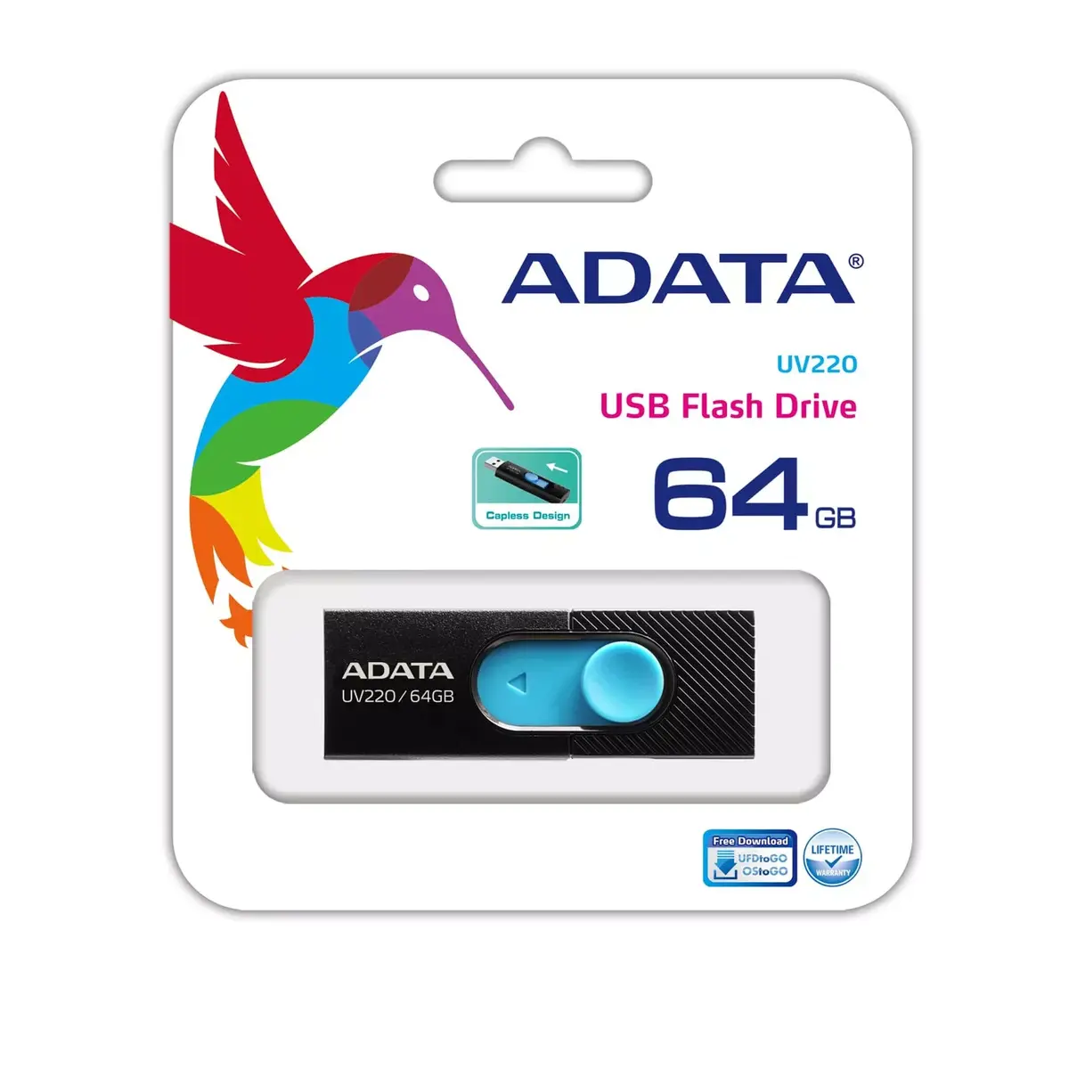 ADATA UV220 64 ГБ USB Type-A 2.0 флеш-накопитель Photo 2