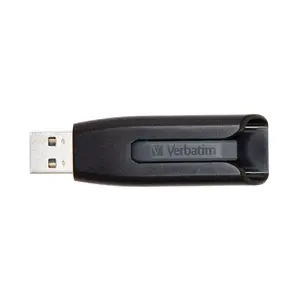 USB 3.2 Gen 1 flash drive VERBATIM V3 16 GB, USB Type-A, slide form factor, black/grey