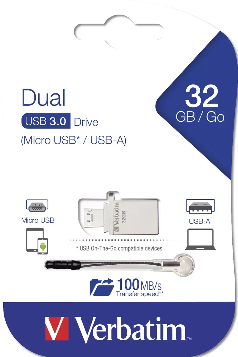 Flash Drive Verbatim Store 'n' Go OTG Micro USB 32 GB Photo 8