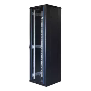 19 collu skapītis TOTEN G6.6642.9801 42U 600x600 ar stikla priekšējas durvis