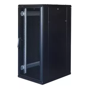 19" skapītis TOTEN G3.6827.9801 27U, 600x800 mm, perforētas priekšējās un aizmugurējās durvis