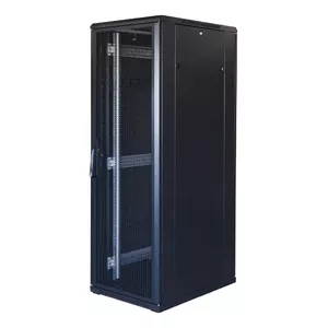 19" skapītis TOTEN G3.6037.9801 37U 600x1000 ar perforētām priekšējām un aizmugurējām durvīm