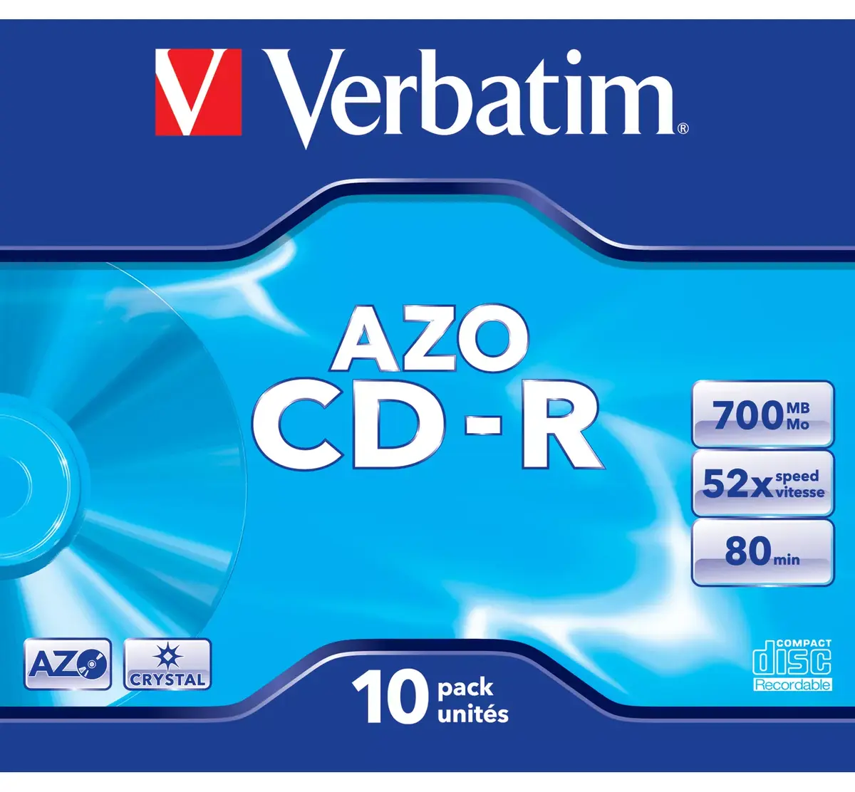 CD-R Verbatim AZO Crystal 700 MB 52x Photo 2