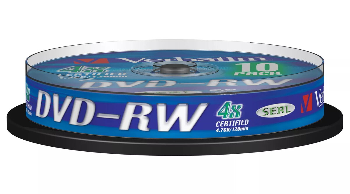 DVD-RW Verbatim DVDVER00072B 4.7GB 10