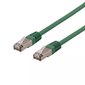 Сетевой кабель Deltaco STP-60GAU RJ-45 Cat6a 0.3м Зеленый