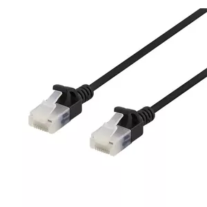 Networking cable Deltaco UUTP-1017 RJ-45 Cat6a 0.5 m Black