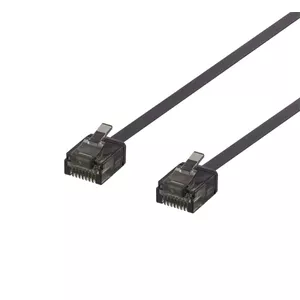 Networking Cable Deltaco UUTP-2007 RJ-45 Cat6a 0.3m Black