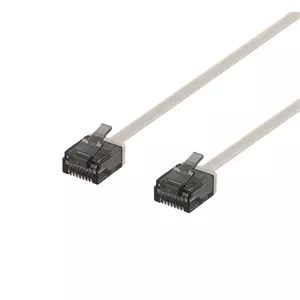 Networking cable Deltaco UUTP-2010 RJ-45 Cat6a 0.5 m Grey